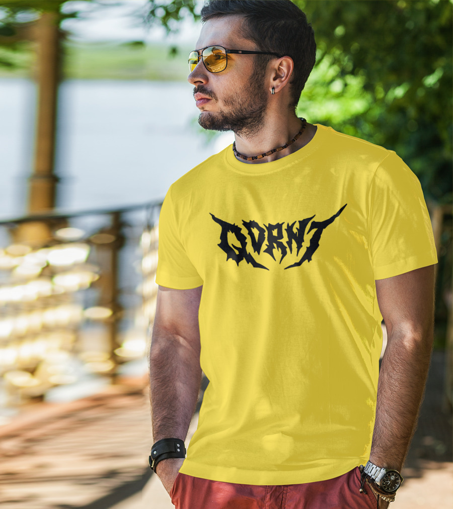 Qdrnt Gothic Style Text With Jagged Font T-Shirt