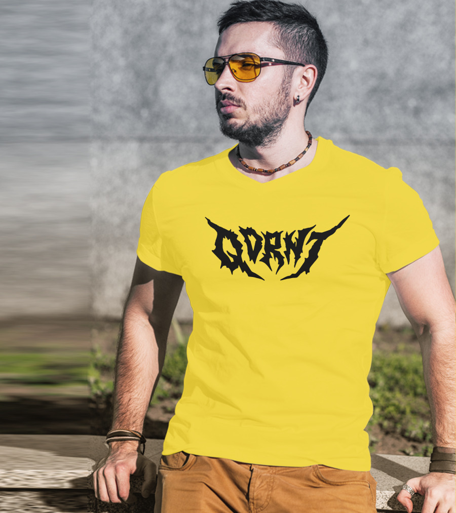 Qdrnt Gothic Style Text With Jagged Font T-Shirt