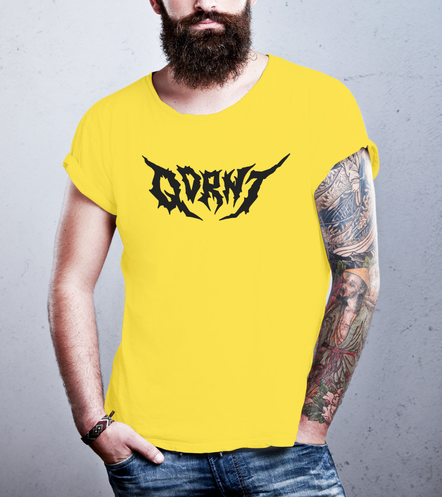 Qdrnt Gothic Style Text With Jagged Font T-Shirt
