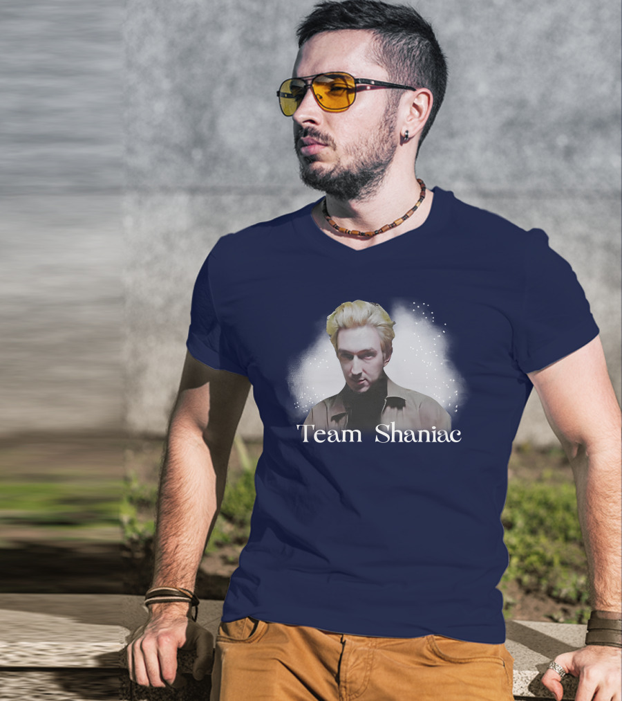 Team Shaniac Cosmic Portrait With Blonde Figure T-Shirt