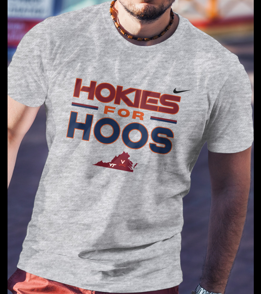 Hokies For Hoos Virginia Map VT T-Shirt