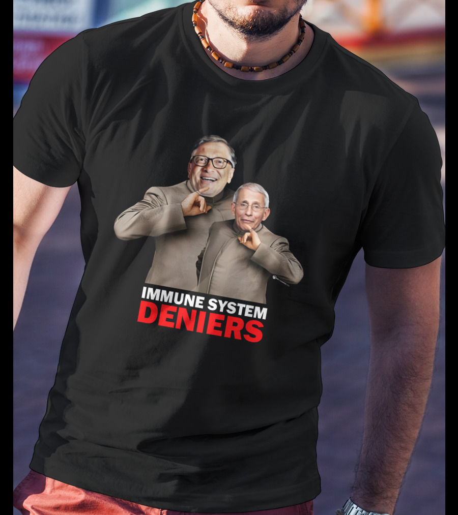 Immune System Deniers Dr. Evil Parody Mock Turtleneck Villains T-Shirt