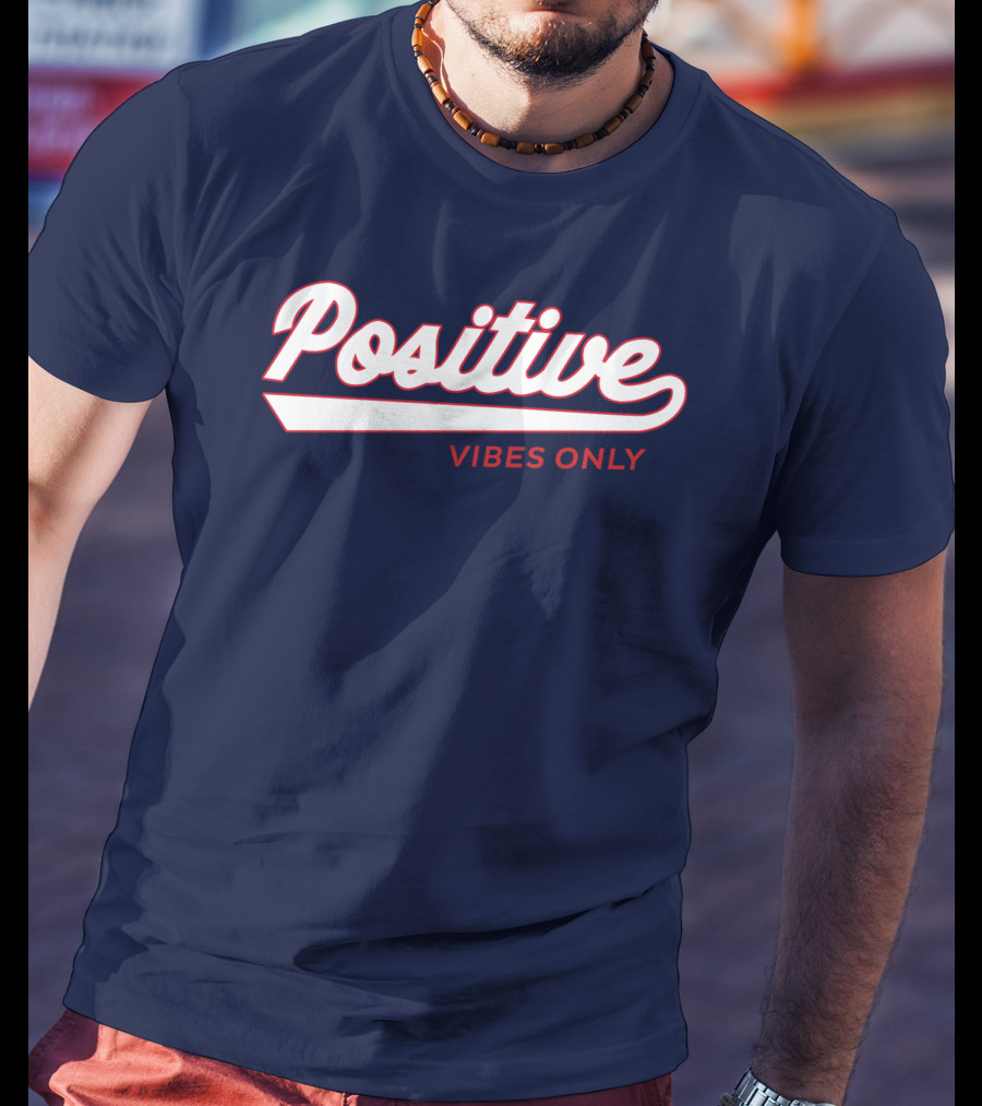 Positive Vibes Only Football T-Shirt