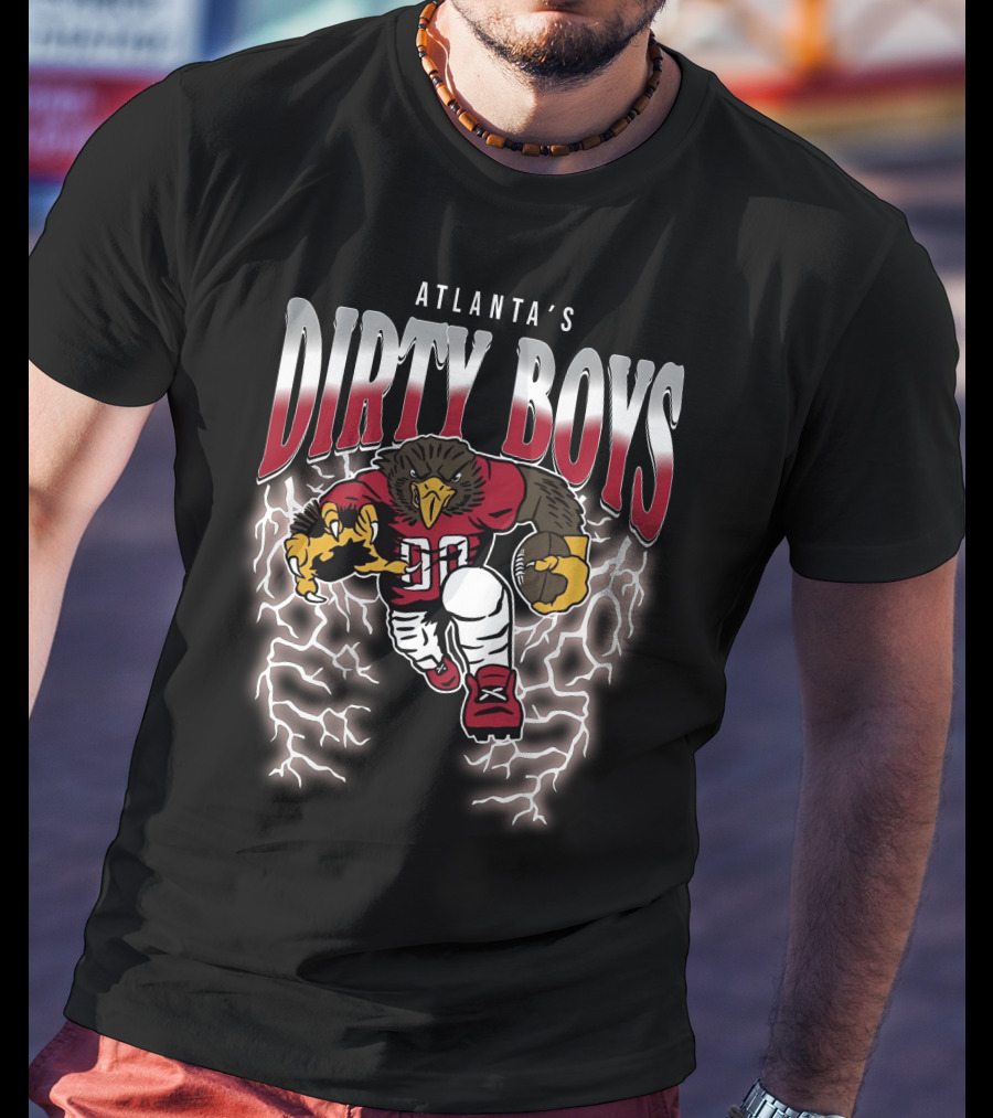 Atlanta's Dirty Boys Football Lightning Bird T-Shirt