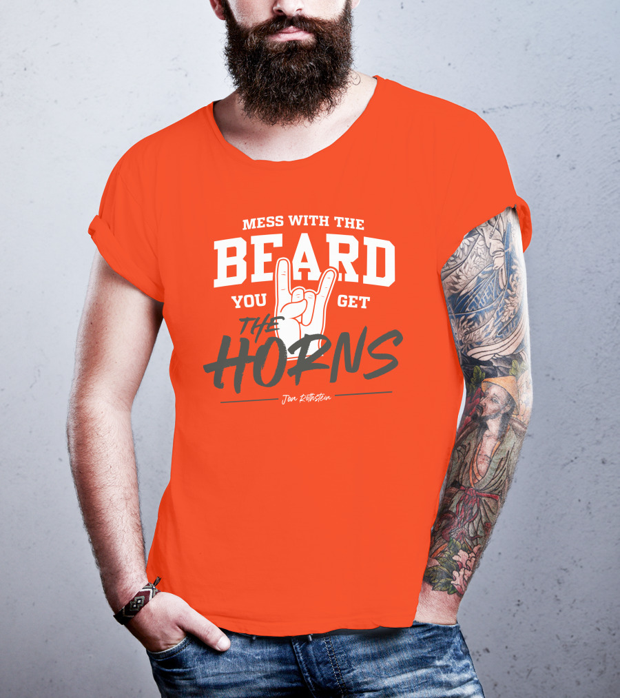 Mess With The Beard You Get The Horns Jon Rothstein T-Shirt