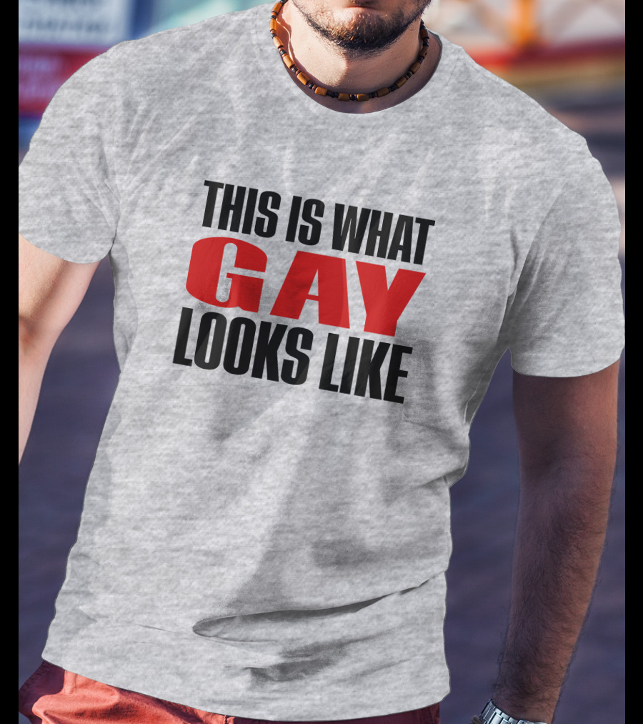 This Is What Gay Looks Like Bold Red T-Shirt