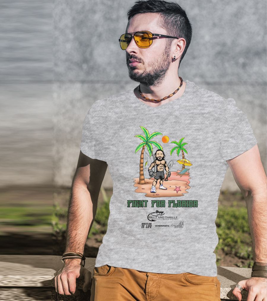 Fight For Florida Wrestling Is Life With VaynerSports Guida Gillz And Thrillz T-Shirt