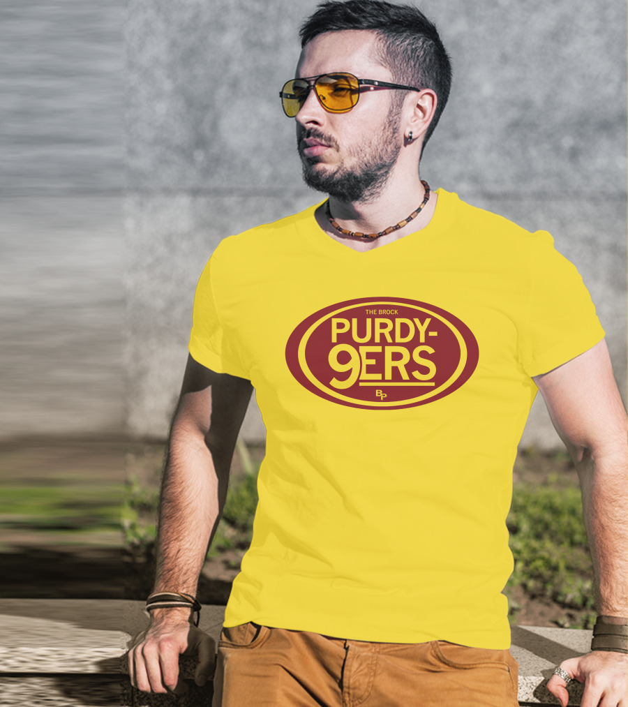 The Brock Purdy-9Ers BP Logo Oval T-Shirt