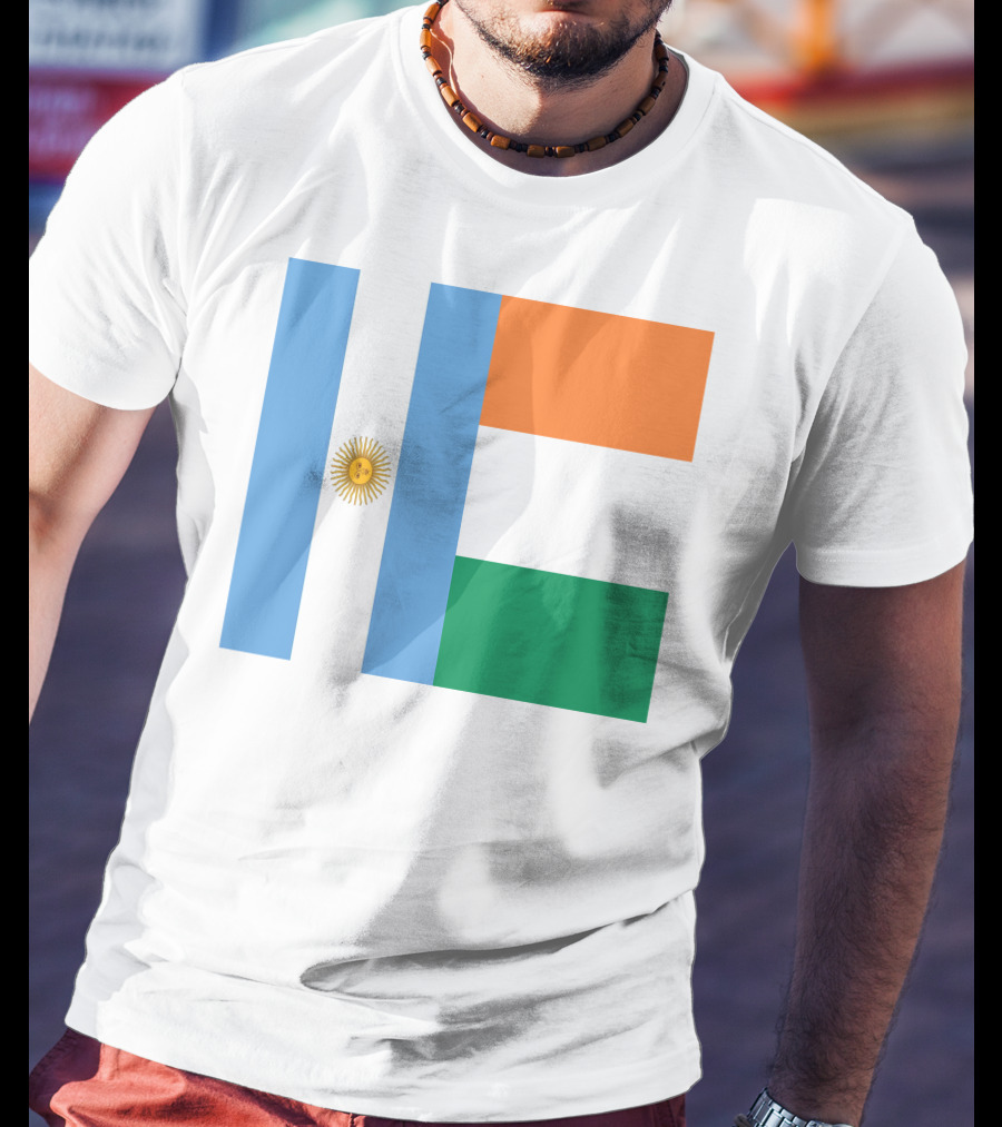 Argentina Flag Ireland Flag T-Shirt