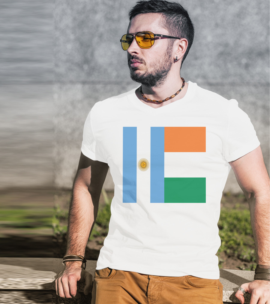 Argentina Flag Ireland Flag T-Shirt