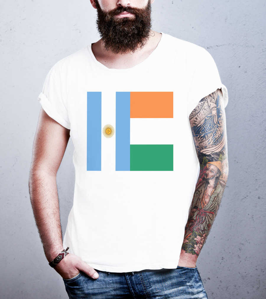 Argentina Flag Ireland Flag T-Shirt
