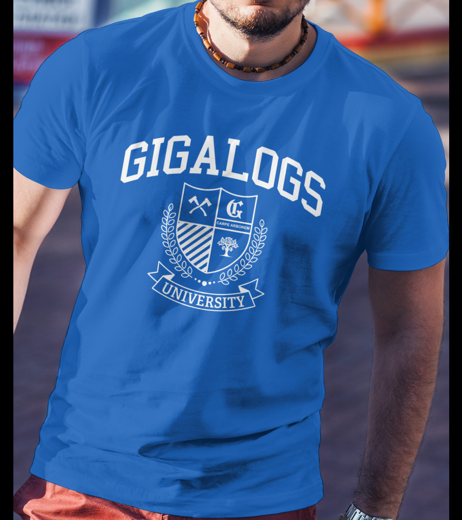 Gigalogs University Carpe Arborem Crest T-Shirt