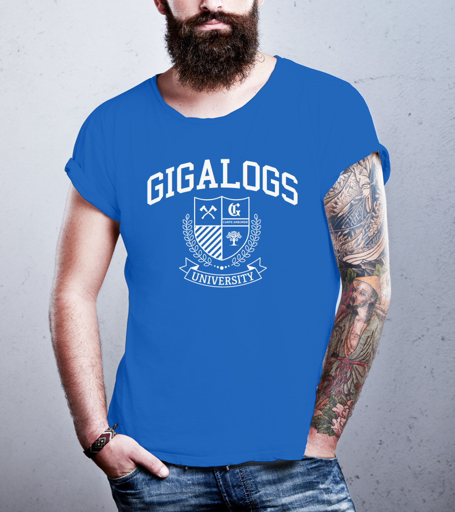 Gigalogs University Carpe Arborem Crest T-Shirt