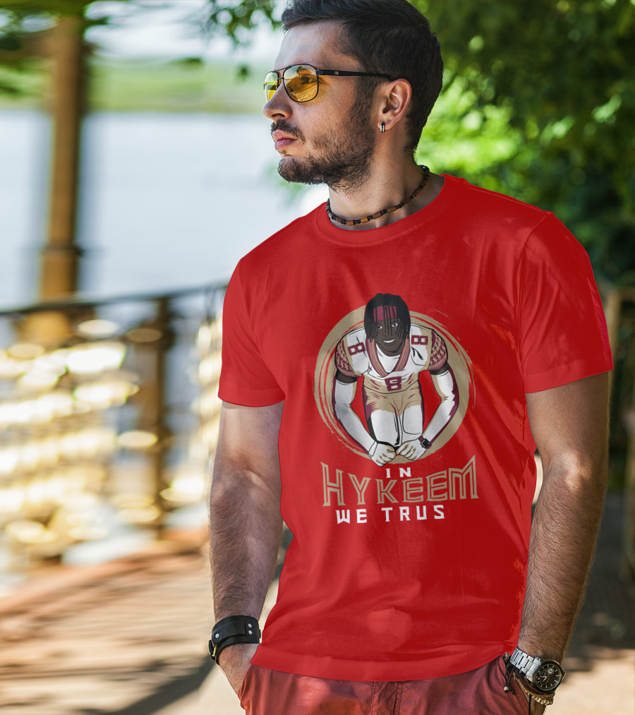 Hykeem Football Embrace Number 8 In Hykeem We Trust T-Shirt