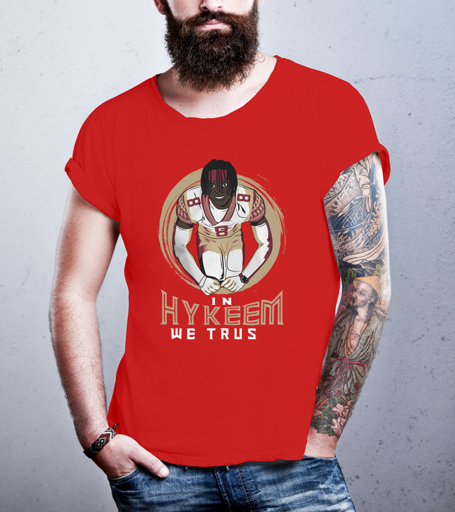 Hykeem Football Embrace Number 8 In Hykeem We Trust T-Shirt