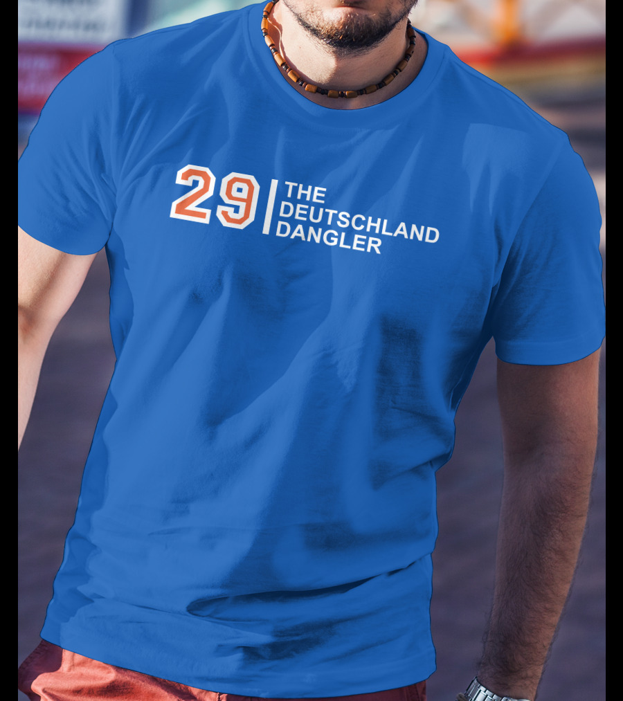 29 The Deutschland Dangler Hockey Sports Jersey T-Shirt