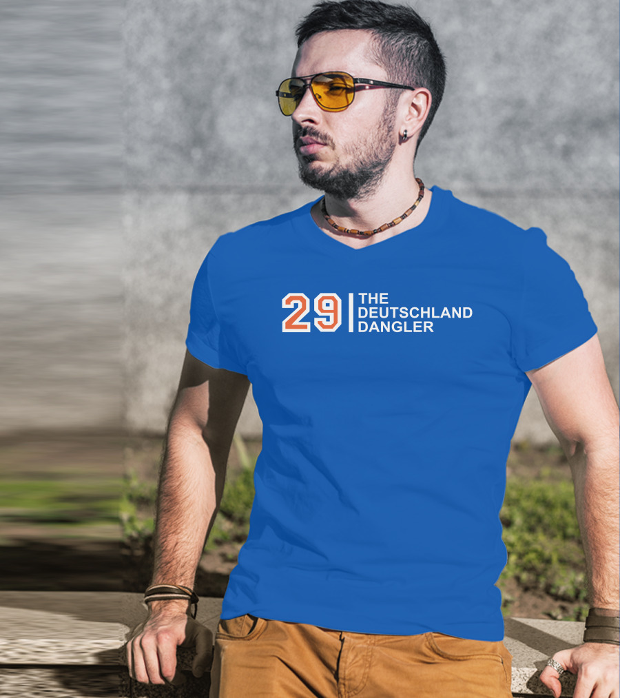 29 The Deutschland Dangler Hockey Sports Jersey T-Shirt