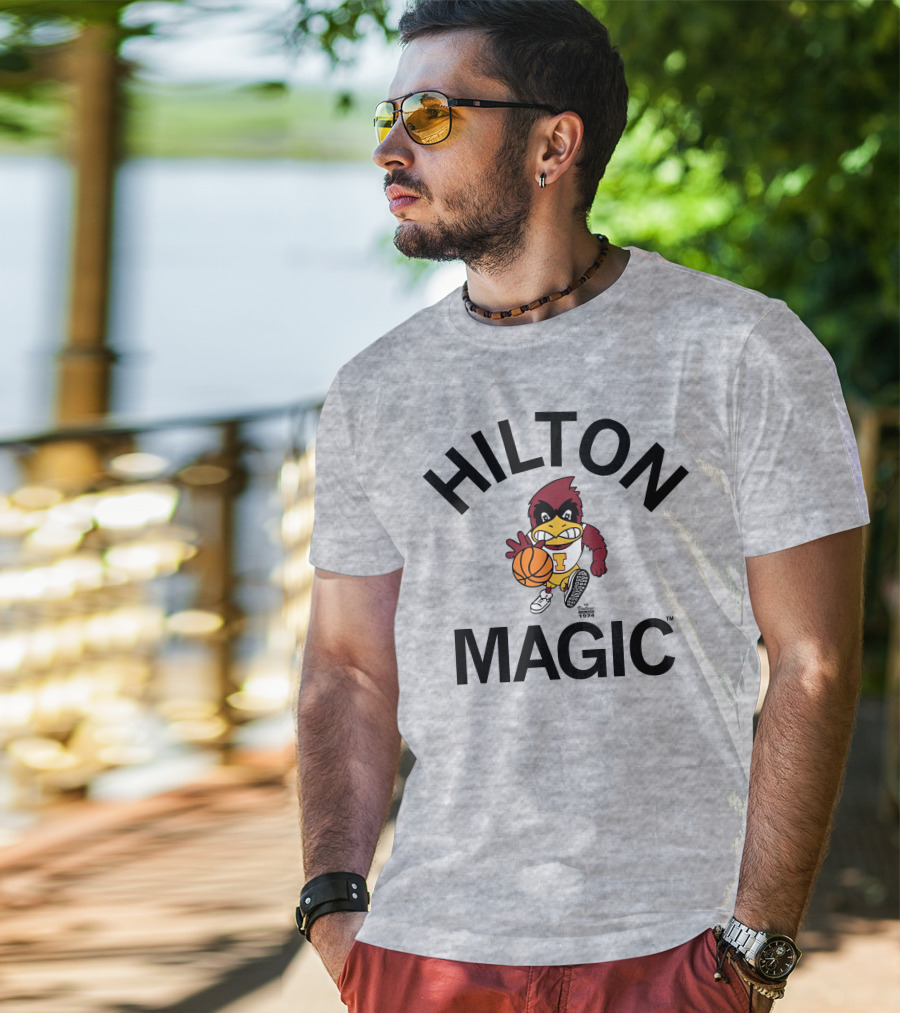 Hilton Magic Basketball Vintage Cyclone 1974 T-Shirt