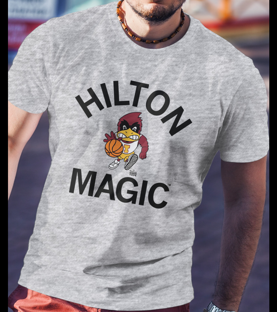 Hilton Magic Basketball Vintage Cyclone 1974 T-Shirt