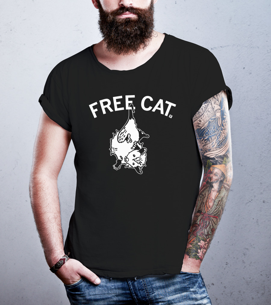 Free Cat Didelphis Virginiana Hanging T-Shirt