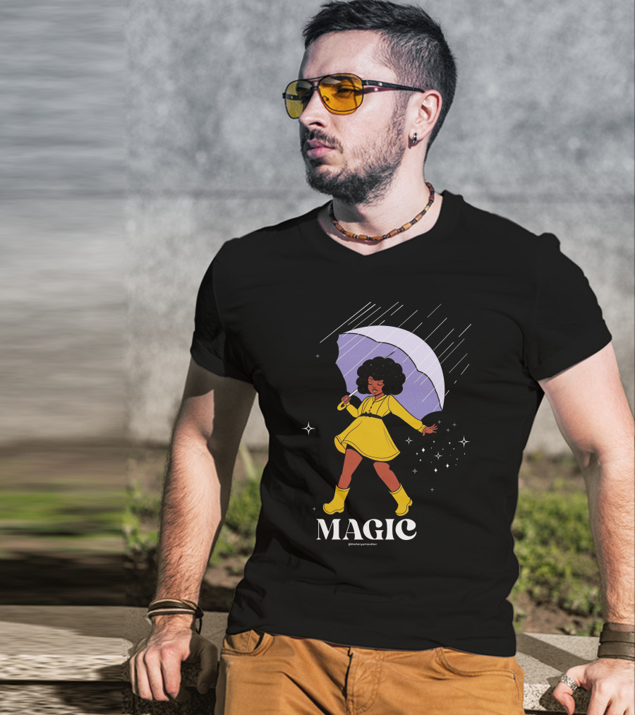 MAGIC TheFairyArtMother Rain Dance In Yellow Dress T-Shirt