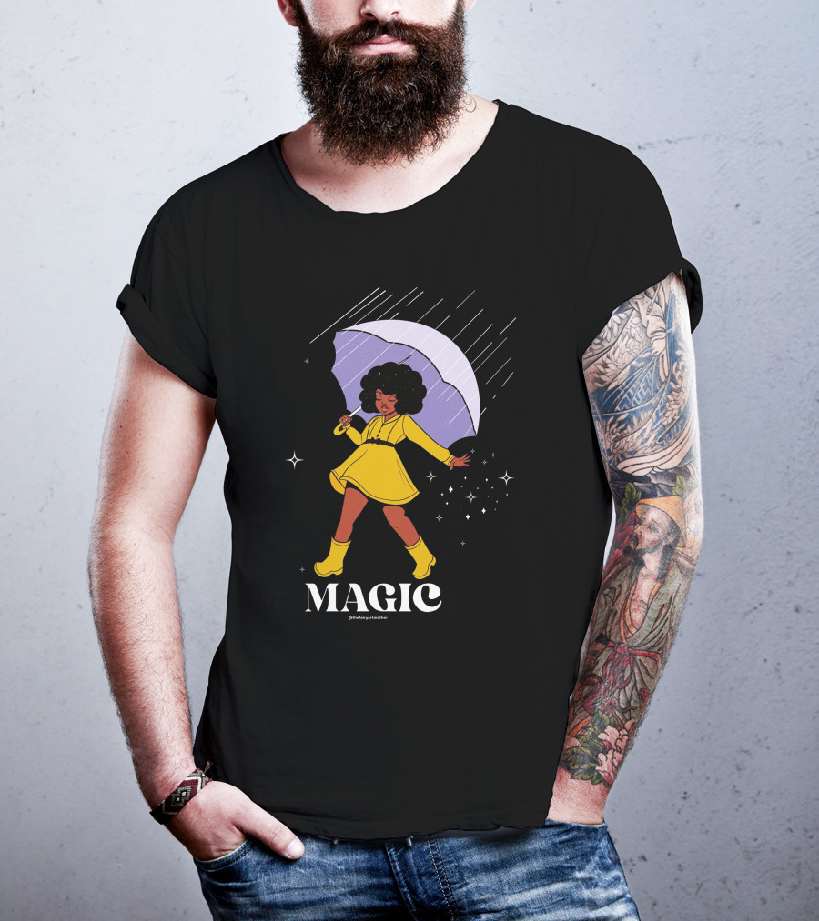 MAGIC TheFairyArtMother Rain Dance In Yellow Dress T-Shirt