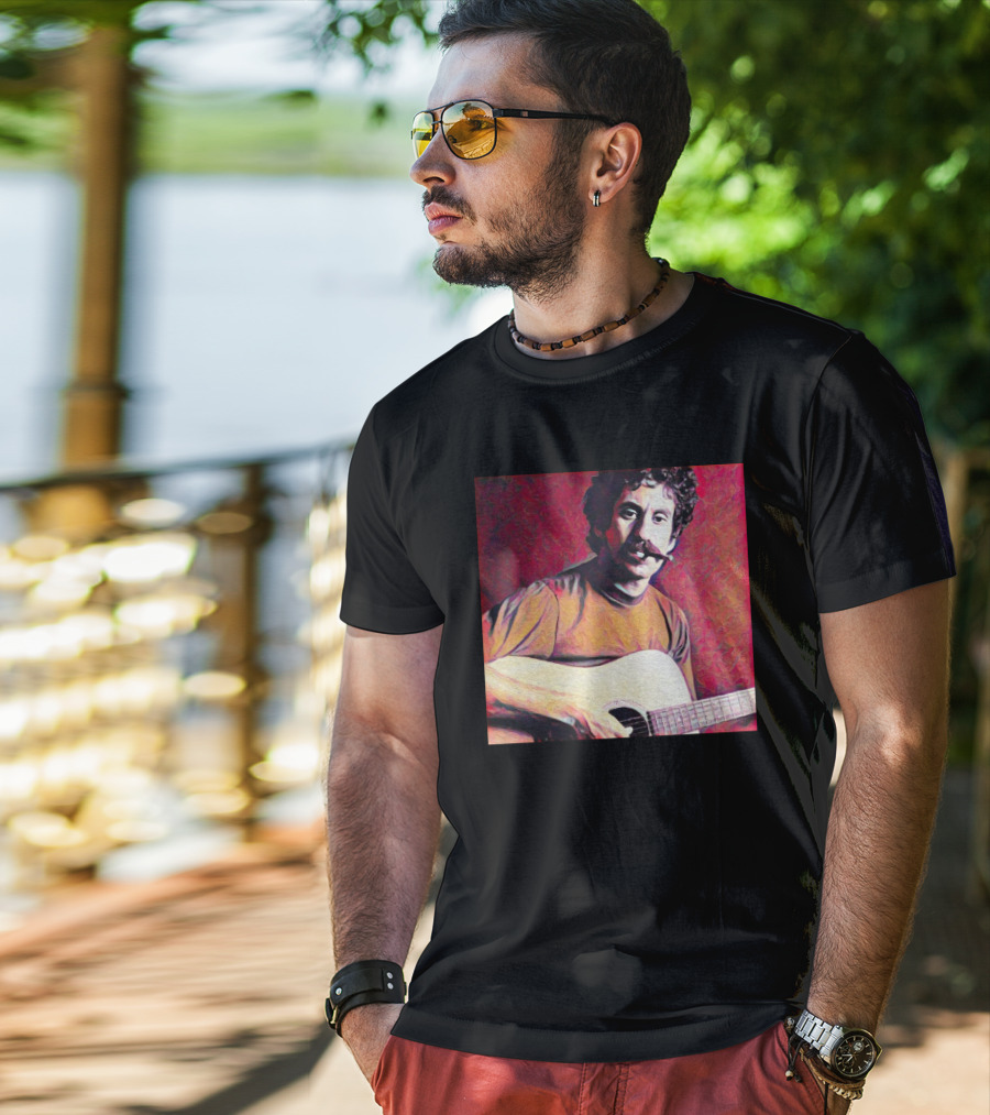 Matt Pinfield Jim Croce With Guitar T-Shirt