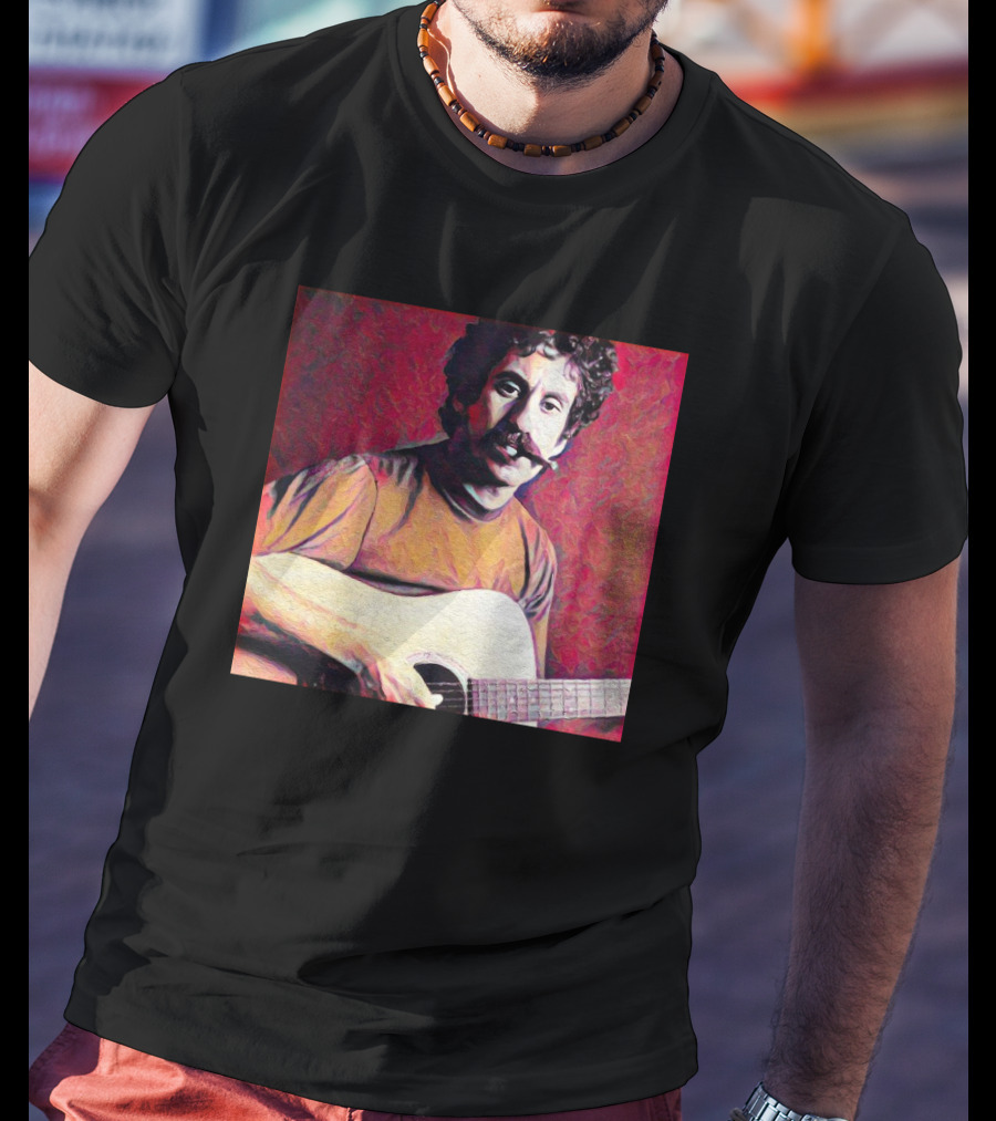 Matt Pinfield Jim Croce With Guitar T-Shirt