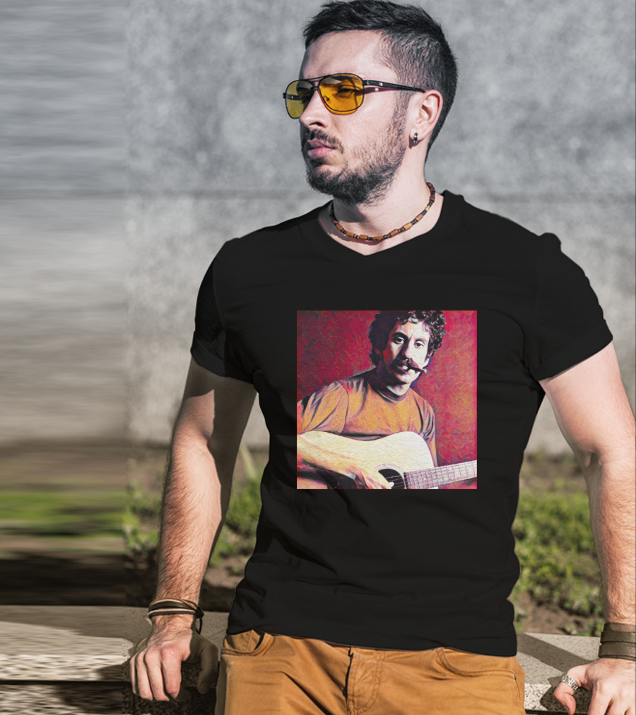 Matt Pinfield Jim Croce With Guitar T-Shirt