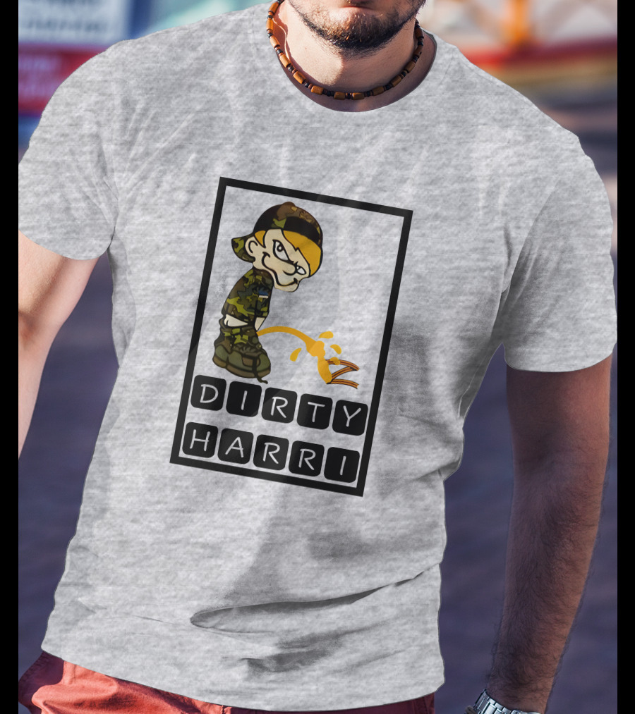 Dirty Harri Peeing Camo Kid T-Shirt
