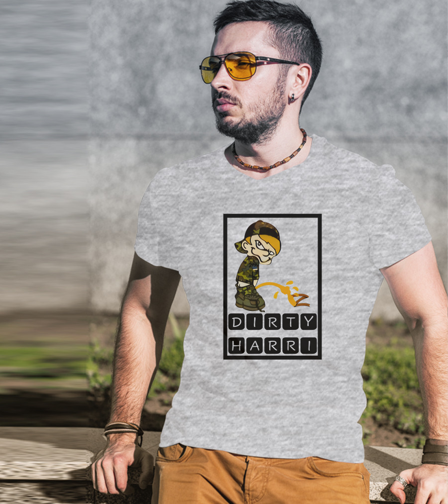 Dirty Harri Peeing Camo Kid T-Shirt