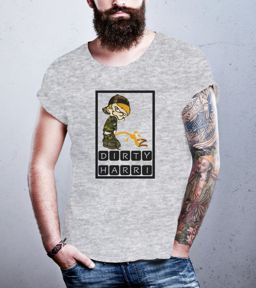 Dirty Harri Peeing Camo Kid T-Shirt