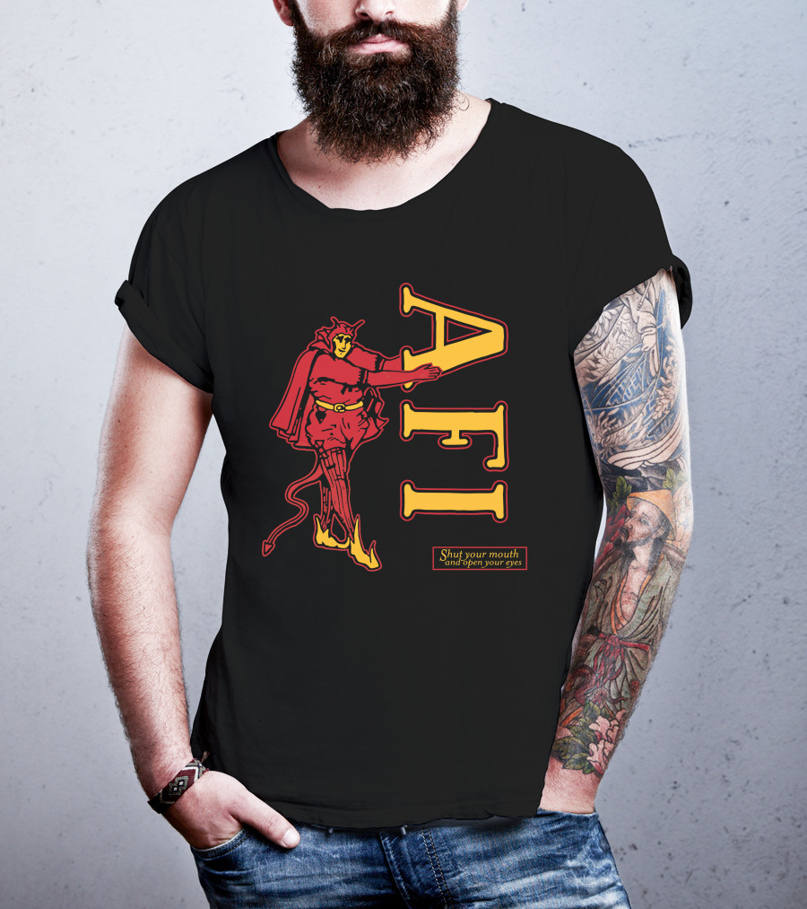 Afireinside Shop AFI Devil Shut Your Mouth And Open Your Eyes T-Shirt