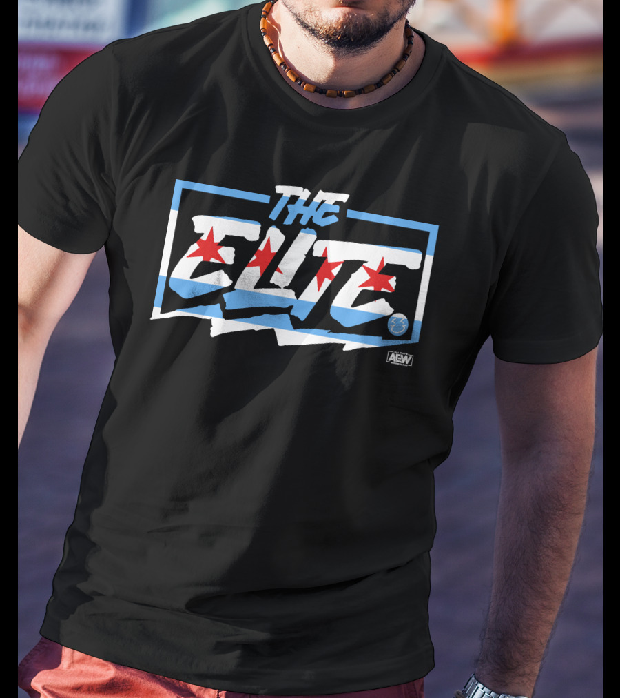 Shiningpolaris The Elite Chicago Flag AEW T-Shirt