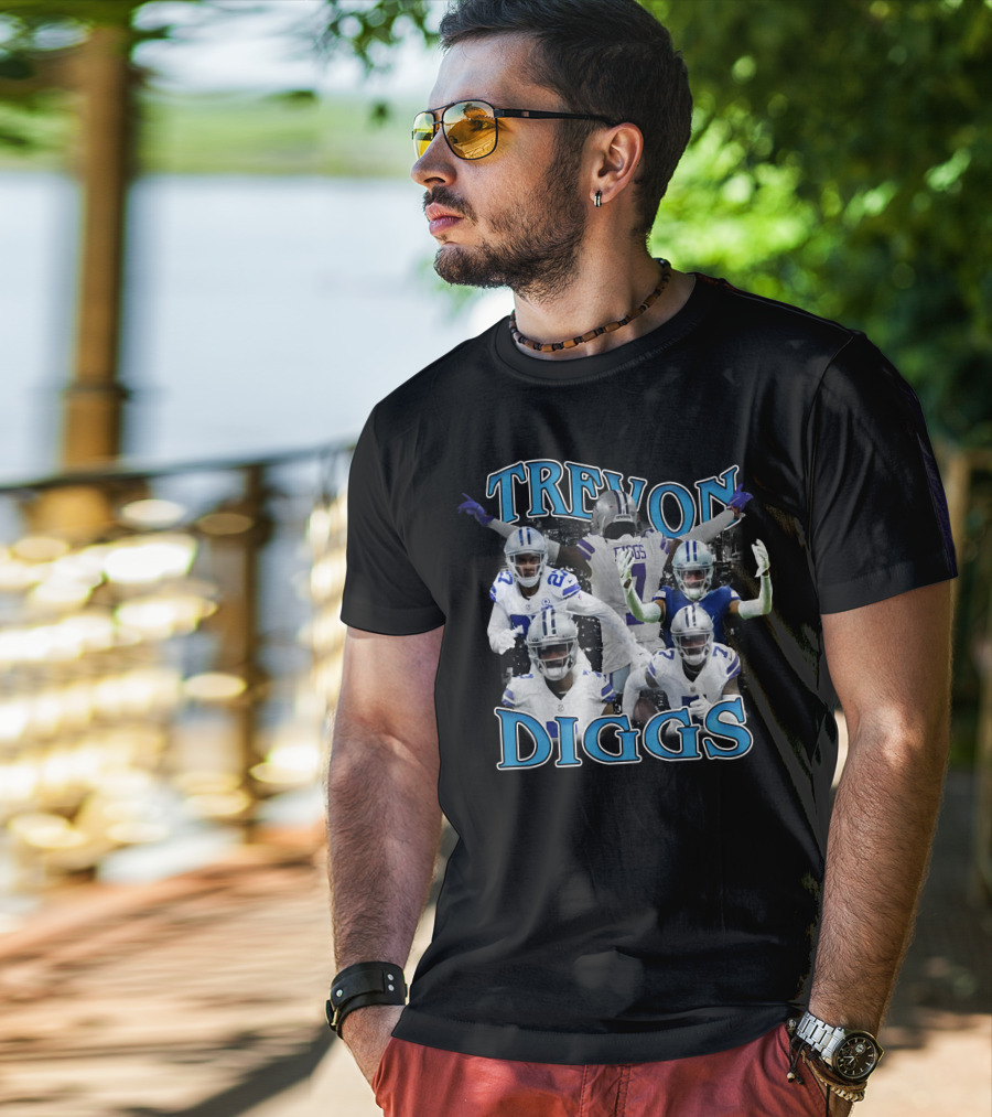 Trevon Diggs Dallas Cowboys Football Collage T-Shirt