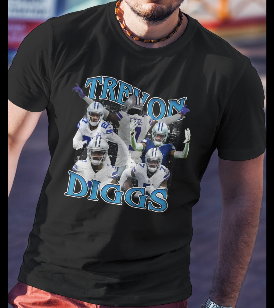 Trevon Diggs Dallas Cowboys Football Collage T-Shirt