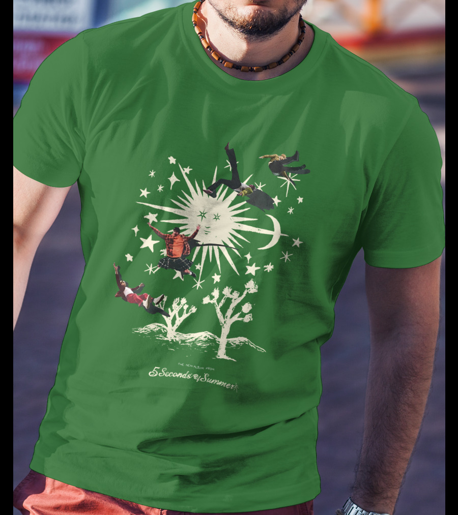 5 Seconds Of Summer The New Album Promo Desert Sun Starry Sky T-Shirt