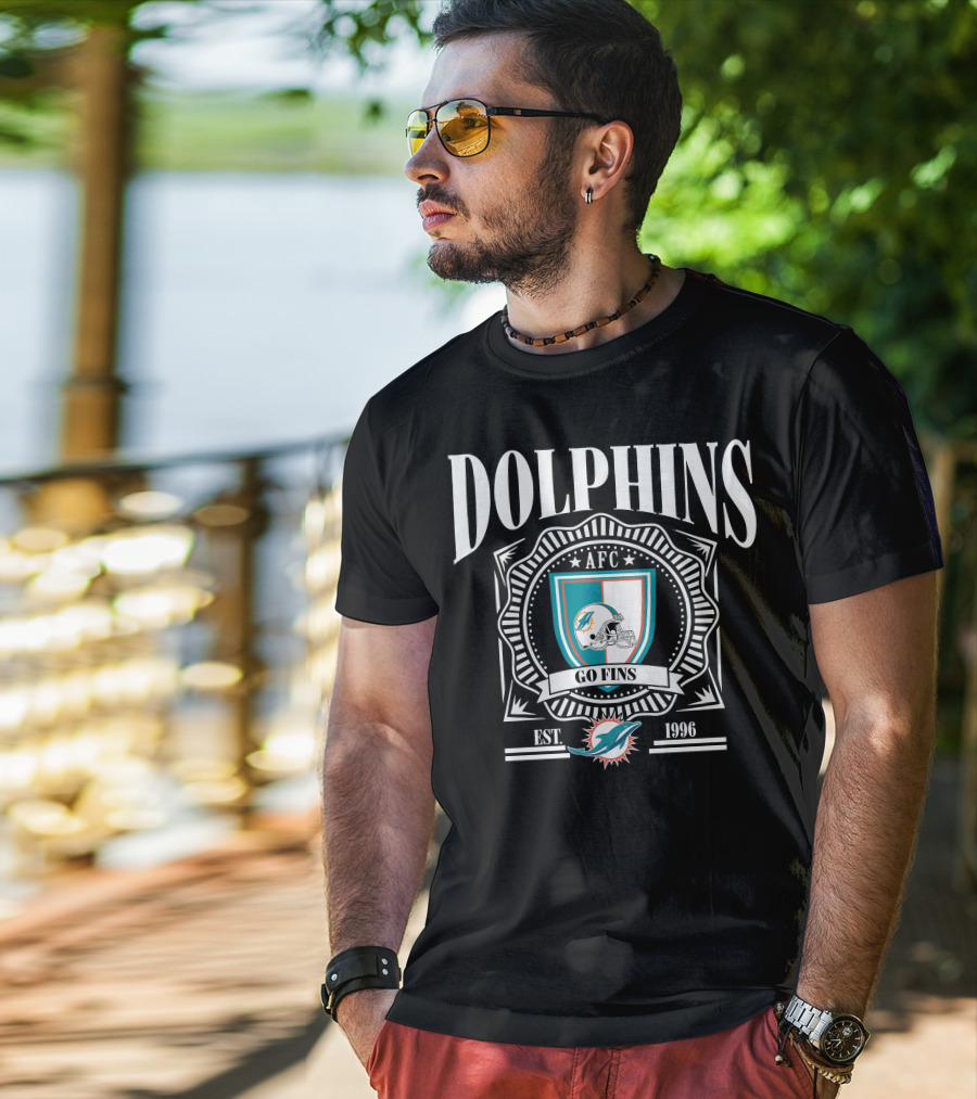 Dolphins AFC Go Fins Est 1966 Miami T-Shirt