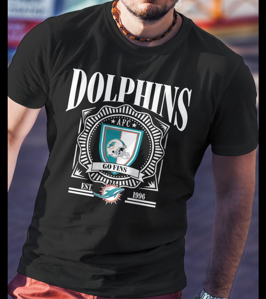 Dolphins AFC Go Fins Est 1966 Miami T-Shirt