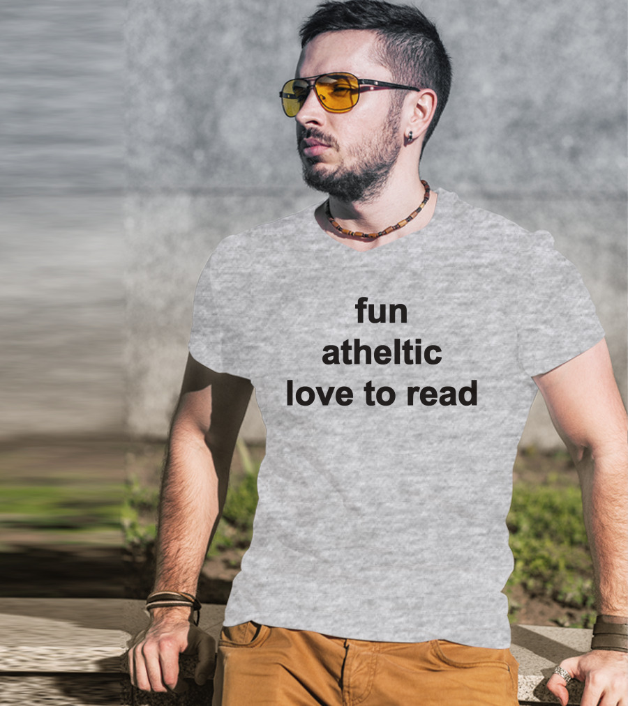 Fun Athletic Love To Read T-Shirt