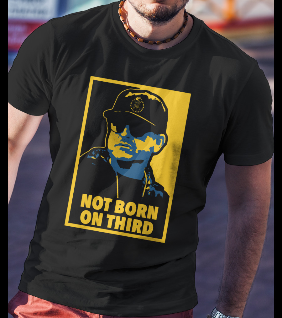 Not Born On Third Baseball Cap Sunglasses T-Shirt