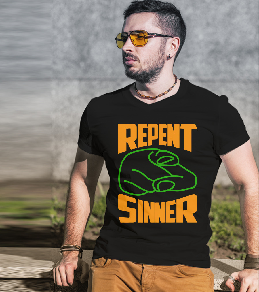 Repent Sinner Meme Fightclubvideos T-Shirt