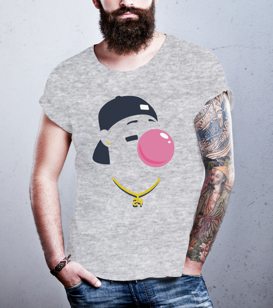 Your Favorite Player's Favorite Pl24er Iconic Style With Bubblegum And Cap T-Shirt