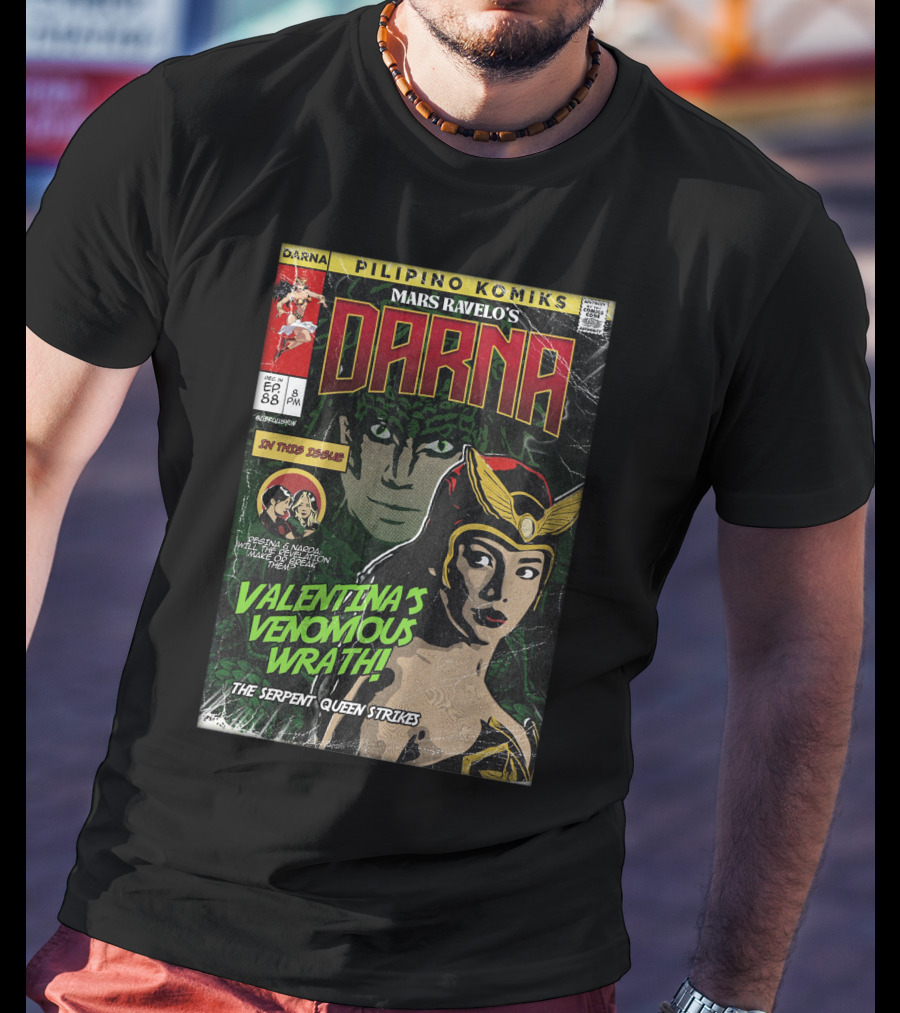 Pilipino Komiks Mars Ravelo's Darna Valentina's Venomous Wrath The Serpent Queen Strikes T-Shirt