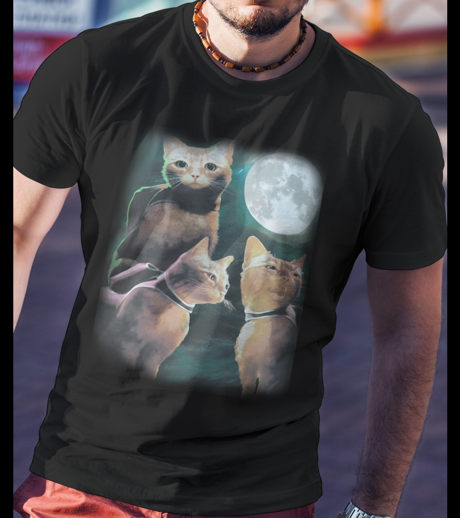 Annapurna Interactive Three Cats Under The Moon T-Shirt