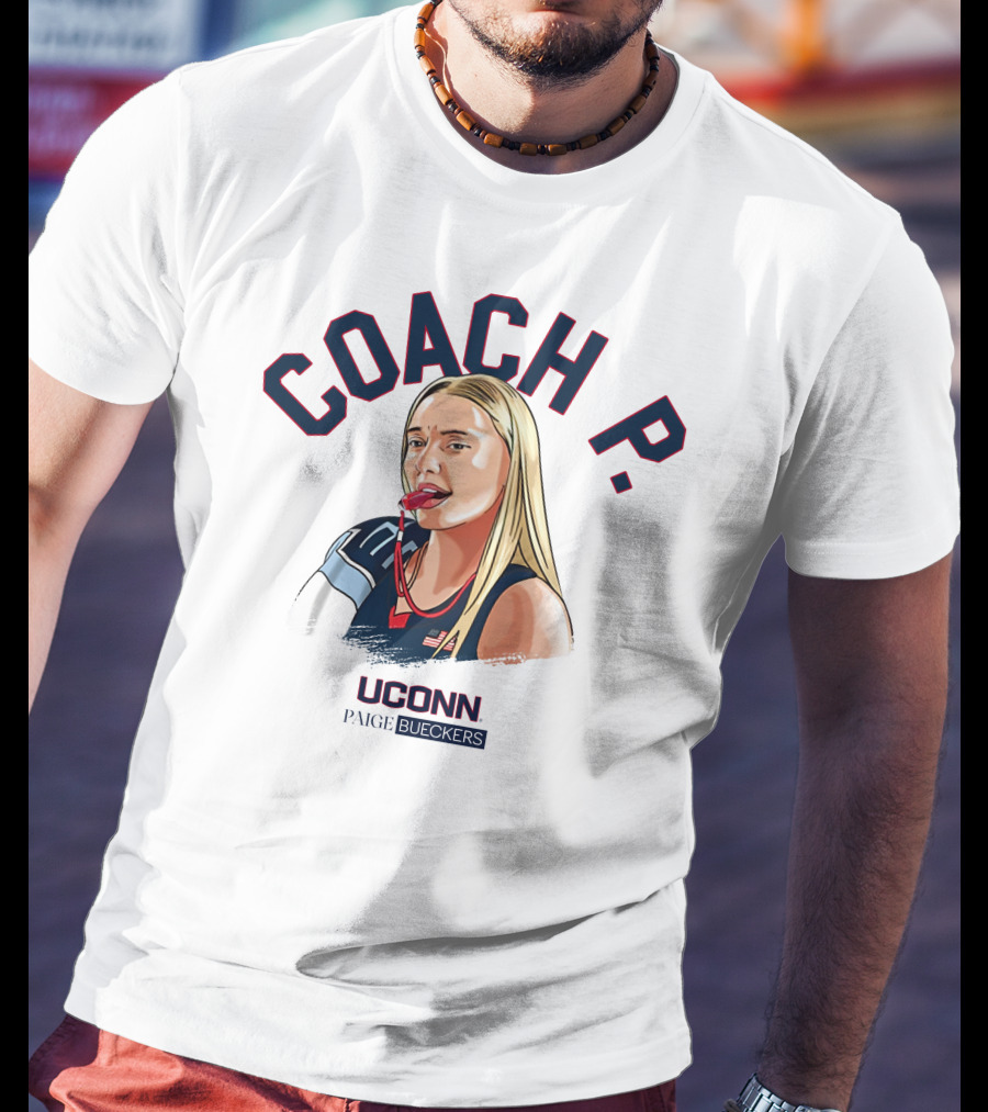 COACH P UConn Paige Bueckers Maggie Vanoni T-Shirt