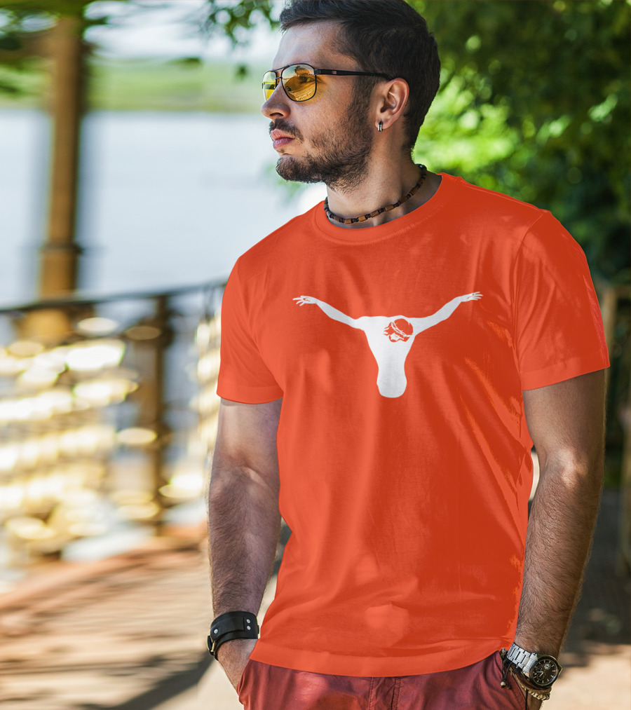 Texas Longhorns Jesus Crucifixion Silhouette Burnt Orange T-Shirt