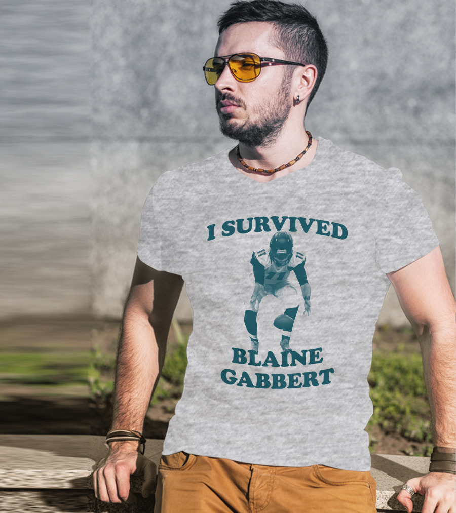 I Survived Blaine Gabbert Football Quarterback Action T-Shirt