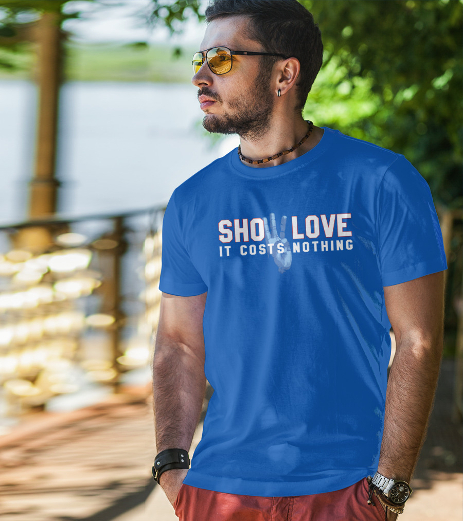 26Shirts Store Show Love It Costs Nothing Peace Sign T-Shirt