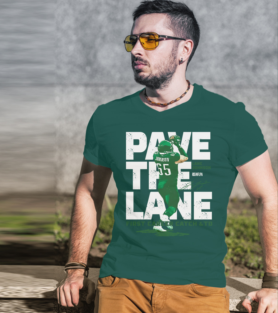 Pave The Lane Johnson NFLPA First Career Catch And TD T-Shirt